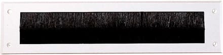 Tochtwering brievenbus - Met Borstel - Kunststof - 34 x 8 cm - Wit