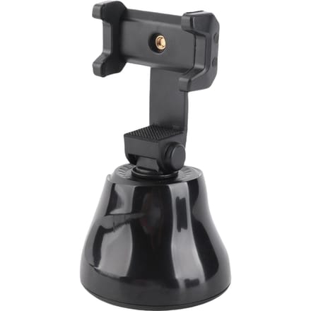 Slimme Selfie Stick 360 graden Horizontale Object Tracking Gezichtstracking met Telefoonhouder 14 Schroefdraad zwart