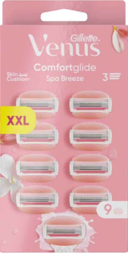 Gillette Venus Comfortglide Spa Breeze Scheermesjes Voor Vrouwen - 9 Navulmesjes