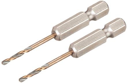 DEWALT DT20600-QZ HSS-G Metaal-spiraalboor 2 stuks 2 mm Gezamenlijke lengte 55 mm Corrosiebestendig Zeskant 2 stuk(s)