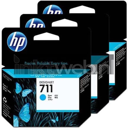 Inktcartridge hp cz134a 711 blauw