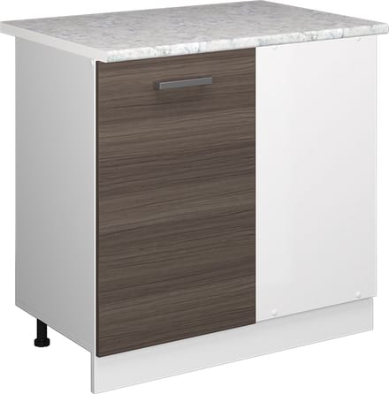 Vicco R-Line Hoekkast – 86 cm, WB Marmer Edel grijs