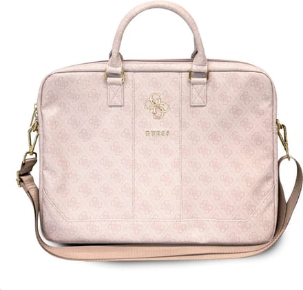 GUESS Big 4G Logo Laptoptas 15 inch Universeel - Roze