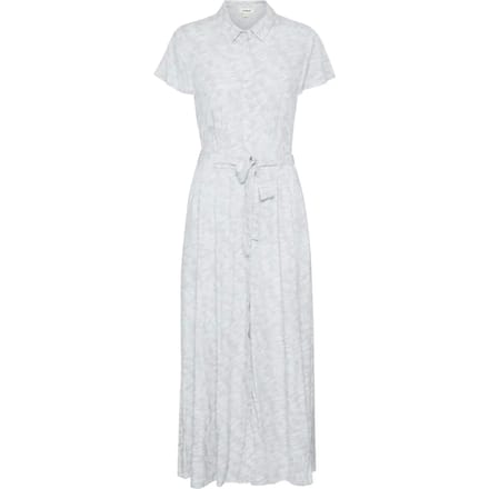 Jurk Feminine Silver Blue Stroke Print blue white