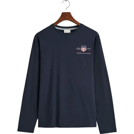 Gant T-Shirt Medium Archive Shield Long Sleeve Avond Blauw / male