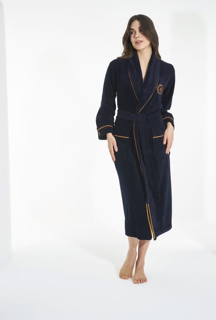 Dames Badjas Jackie / Donker Blauw / maat M
