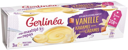 Gerlinea Pudding Vanille - 3 x 2 stuks - Voordeelverpakking