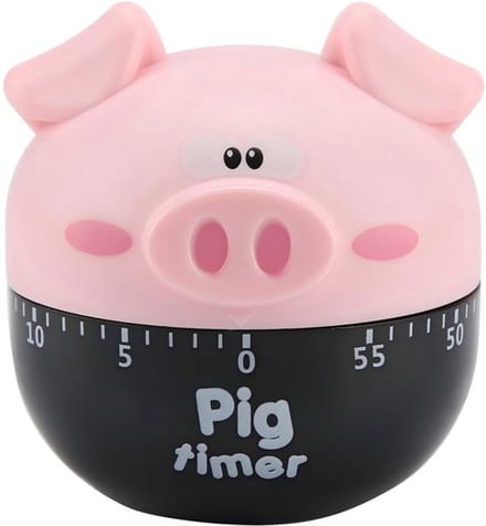 Allecto - Mechanische keukentimer - Schattig varken ontwerp - Roze
