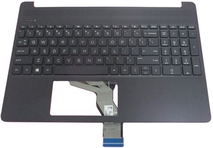 HP Laptop Toetsenbord Qwerty US + Top Cover - Grijs