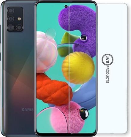 Screenprotector geschikt voor Samsung Galaxy A51 - Tempered Glass - Beschermglas - Glas - Transparant
