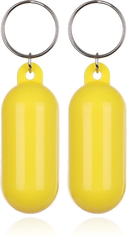 LGT JWLS Drijvende Sleutelhanger Geel - Mini Fender - Set van 2