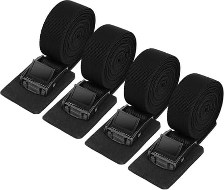 Verstelbare spanbanden 4-pack 50 cm met klemgesp voor bagage en lading