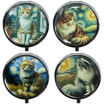 Manden en dozen Signes Grimalt Kattenpillendoos C/Exp.