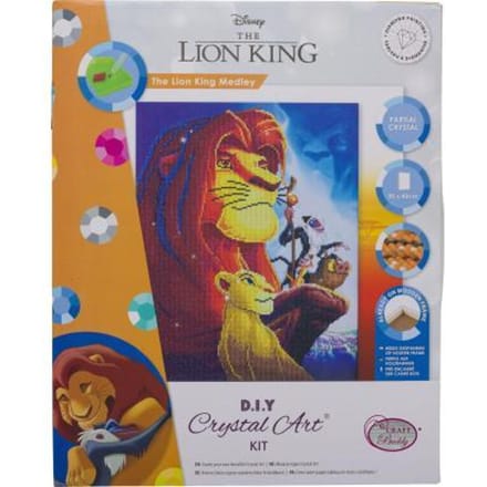 Crystal Art Kit | Diamond Painting The Lion King Medley