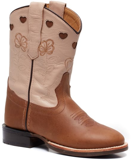 Bootstock x Chesterfield Creme Cowboylaarzen - Kinderen - Creme - Leer