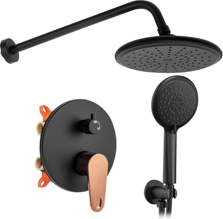 Rea Mild Regendouche Zwart 37cm