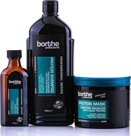 Borthe Professional -  Protein Haarverzorgingsset - Geschenkset - Complete haarverzorging