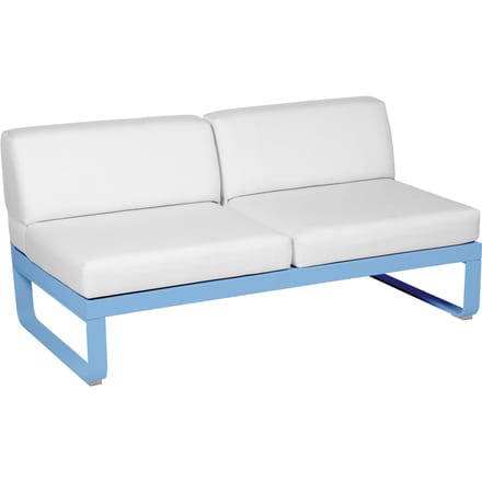Fermob BELLEVIE 2-zits middenmodule - E1 Maya blauw - 81 witgrijs