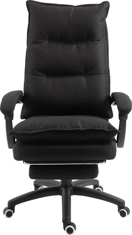 Vinsetto-Bürostuhl mit Massagefunktion-Polyester-70B x 62T x 120-130H cm-Schwarz