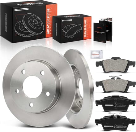 Frankberg 2x remschijven 4x remblokken vooras voor Mazda