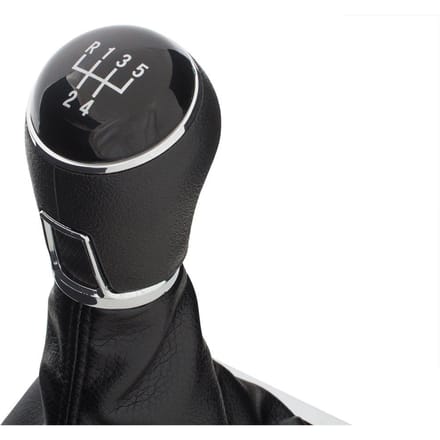 MODECAR - Versnellingspook & Manchet - VW Passat B6/B7/CC - 5-versnellingen - Zwart & Chroom