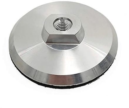 Aluminium Steunpad 100 mm met Haak en Gesp voor M14 Arbor