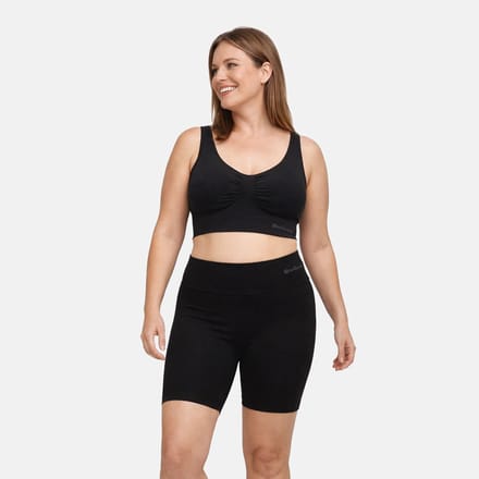 Comfortabel & Zijdezacht Bamboo Basics Seamless Light Control Bikershort Jill - Zwart - S