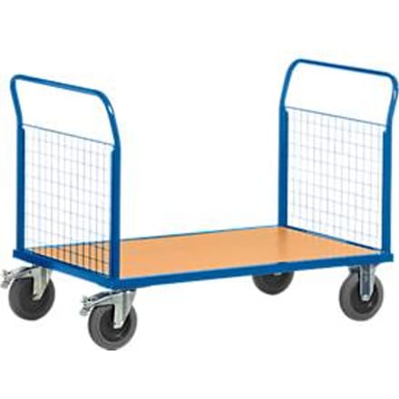 Plateauwagen met 2 roosterwanden, L 1000 x B 700 mm