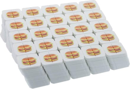 Festival Tokens / breekmunten - Hamburger per 150 matjes (3750 jetons)