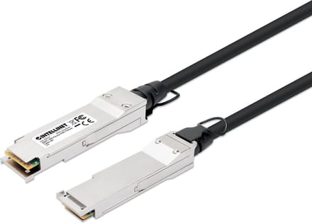Intellinet 508490 Glasvezel Optische vezel Aansluitkabel 0.5 m Zwart