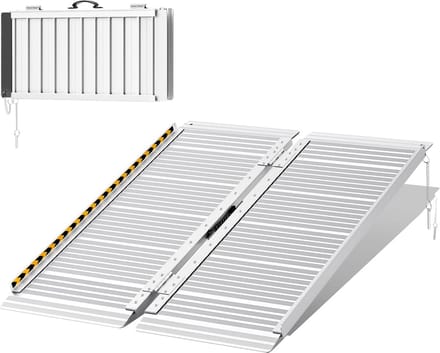 Inklapbare Aluminium Rolstoelhelling 91,5 cm met Hoge Draagkracht en Antislip