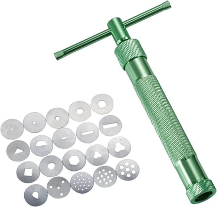 Fondantpers met 20 vormen voor suikerpasta, decoratiegereedschap voor taarten en suikerwerk