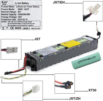Batterij / Accu Xiaomi M365/1S/Essential/Mi3 9,6 Ah [LG-MH1] E STEP ROESELARE