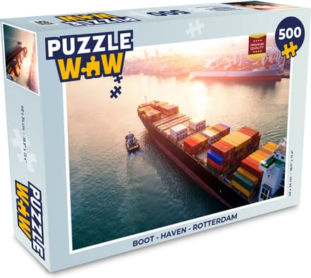 Puzzel Boot - Haven - Rotterdam - Legpuzzel - Puzzel 500 stukjes