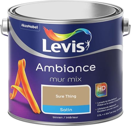 Levis - Ambiance Mur Satin Mix - Sure Thing - Mengverf - 2,5 L