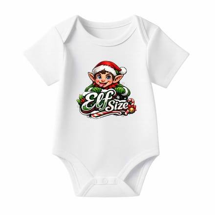 Romper Elf size - wit - korte mouw