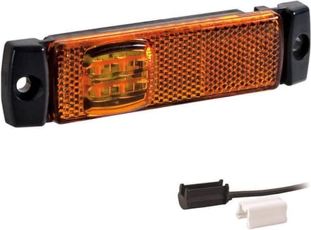 LED markeringslicht amber | 12-24v | 1,5mm connector