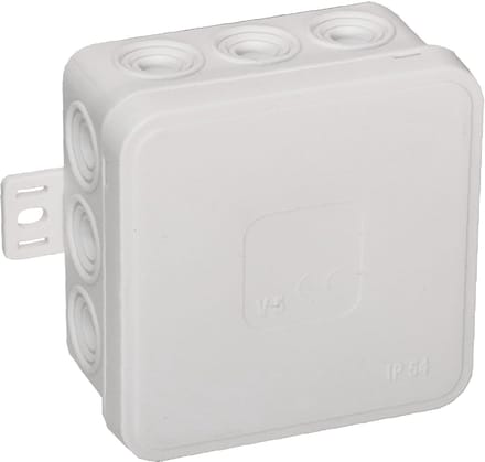 Famanu - Kabelbox Inbouw Aansluitdoos IP54 12 doorvoeren 85x85x41mm (Wit)