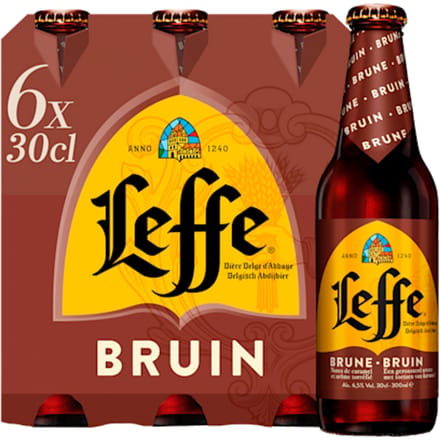 Leffe Brown Belgische Abdijbier - 6 x 300 ml