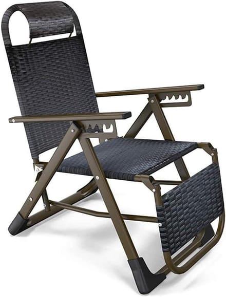 Opklapbare ligstoelen - Zero gravity stoelen - Buiten ontspannen - Extra brede zitting - 52cm breed - Geel