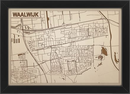 Decoratief Beeld - Houten Van Waalwijk - Hout - Bekroned - Bruin - 21 X 30 Cm