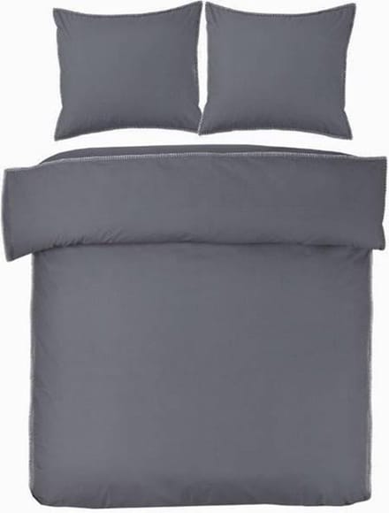 Papillon Wellington - dekbedovertrek - eenpersoons - 140x200/220 - Grijs