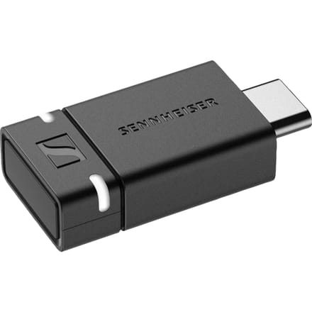 Sennheiser BTD 600 - Bluetoothadapter - Bluetooth 5.2 - USB-A/ USB-C - Zwart