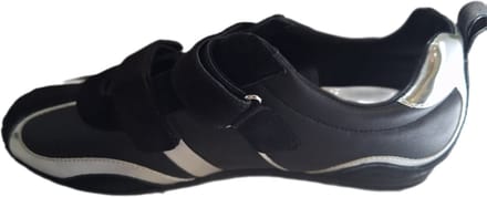 D&G VELCRO SNEAKER LEDER/SUEDE BLACK/SILVER SIZE 40