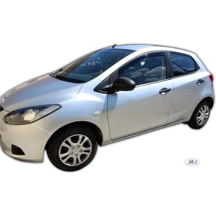 J&J AUTOMOTIVE | Heko Deflecteurs d'air Déflecteurs de Vent Pour Mazda 2 5P. Berlina 2009-2014