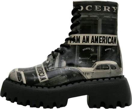DOGO Navy Dames Laarzen - I am an American 36