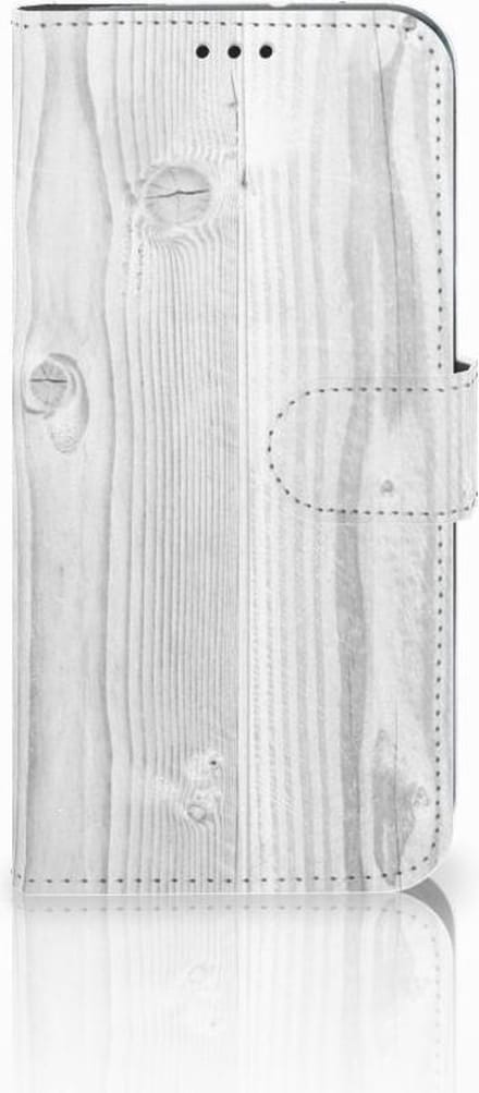 Motorola Moto G7 | G7 Plus Book Style Case White Wood