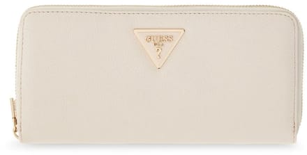 GUESS portemonnee Laurel II SLG Large Zip Around Wallet Cream White crème