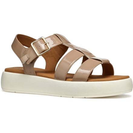 Geox D CAMALEI Synthetisch Polyurethaan Vrouwen Karamel Sandalen
