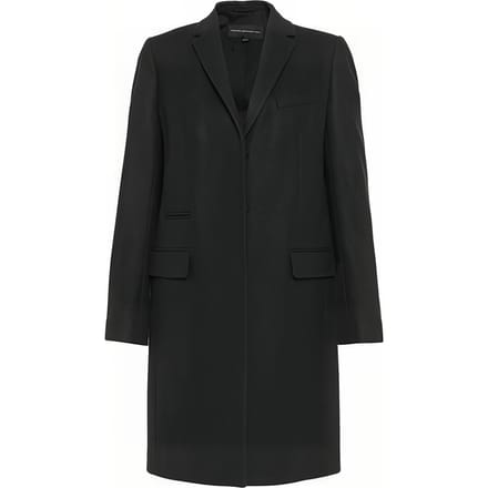 French Connection Ft Platfm Felt Smart Coat Black Maat: 8 | Single-Breasted Mantels Outlet | Dames | Zwart